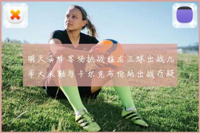 明天黄蜂客场挑战猛龙三球出战几率大米勒与卡尔克布伦纳出战存疑